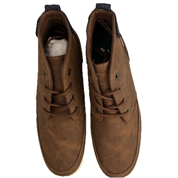 New With Box G.H. Bass Atwater Mens SIZE‎ 9.5 British Brown Mid Top Chukka Boots - Picture 6 of 15